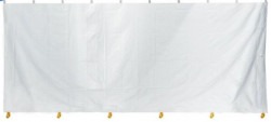 Solid White Tent Wall