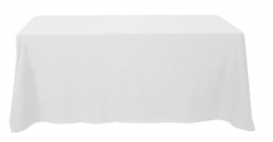 White Rectangle Table Cloth