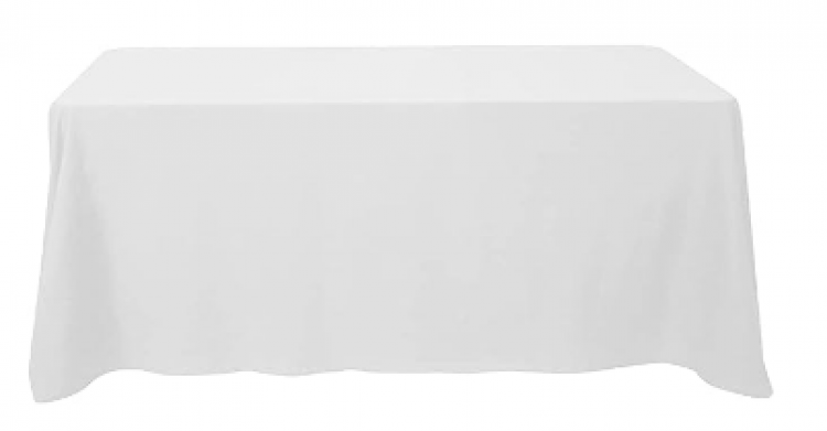 White Rectangle Table Cloth